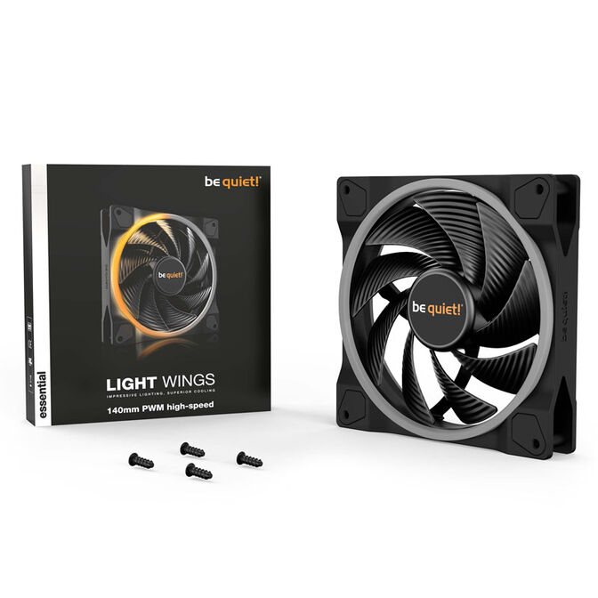 be quiet! Light Wings ARGB PWM fan - 140mm, black, High Speed image number 4