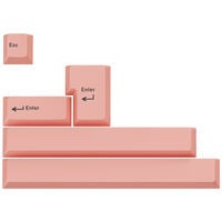 GMK Additional Kit, ABS-Keycaps, Double-Shot, Erweiterungsset für ISO & ANSI – pastell pink