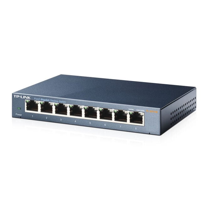 TP-Link TL-SG108 Gigabit-Switch, 8-Port, unmanaged - schwarz image number 2