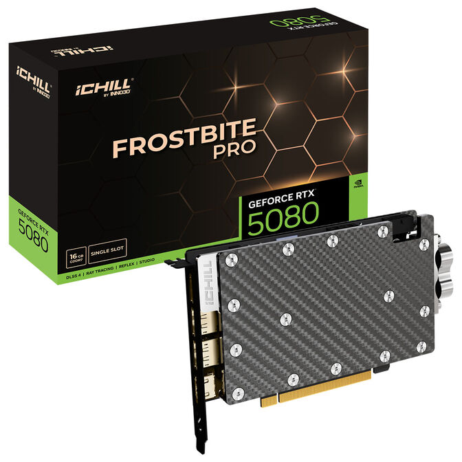 INNO3D GeForce RTX 5080 iCHILL Frostbite Pro, 16384 MB GDDR7 image number 0