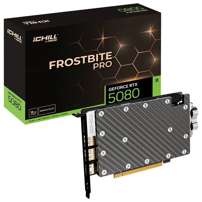 INNO3D GeForce RTX 5080 iCHILL Frostbite Pro, 16384 MB GDDR7