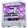 Phanteks XT View Matrix PC-Geh&auml;use, Midi-Tower, E-ATX, Tempered Glass, Matrix LED - wei&szlig; image number null