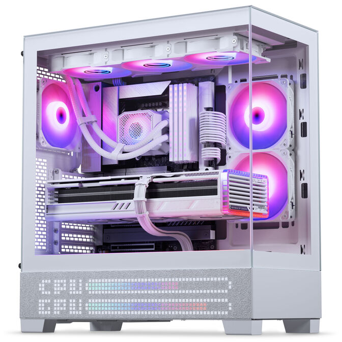 Phanteks XT View Matrix PC-Geh&auml;use, Midi-Tower, E-ATX, Tempered Glass, Matrix LED - wei&szlig; image number 9