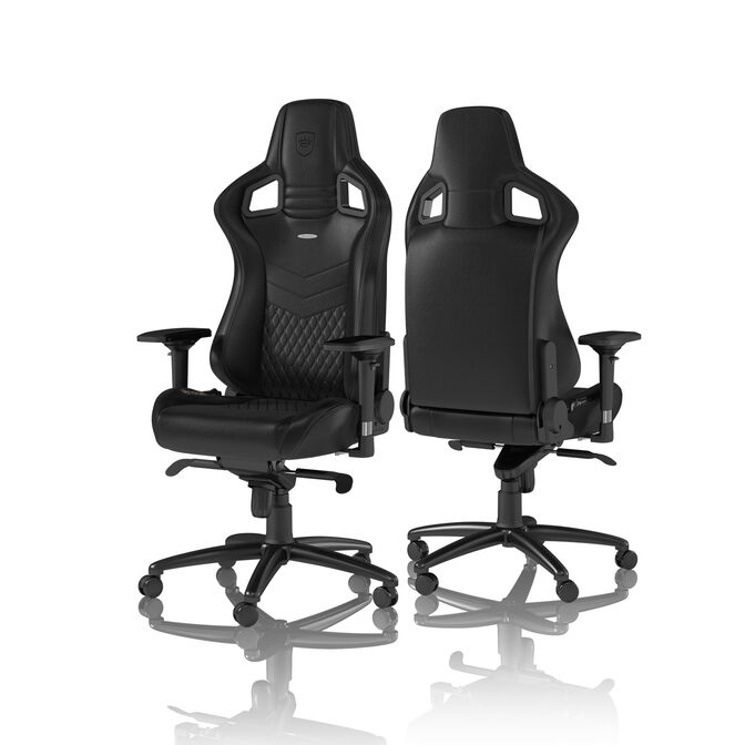 noblechairs EPIC Real Leather Gaming Chair - black image number 1