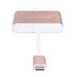 SilverStone SST-EP08P - USB 3.1 Type-C Adapter to HDMI/USB Type C/USB Type A - pink image number null