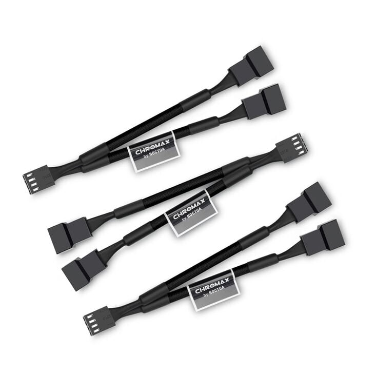 Noctua NA-SYC1 chromax.black Y-Splitterkabelset für Lüfter - schwarz image number 0