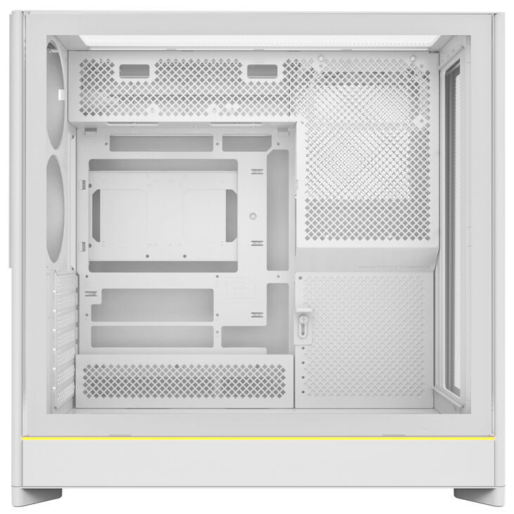 Montech HS01 PC case, Midi tower, ATX, aRGB, Tempered Glass - silver image number 4