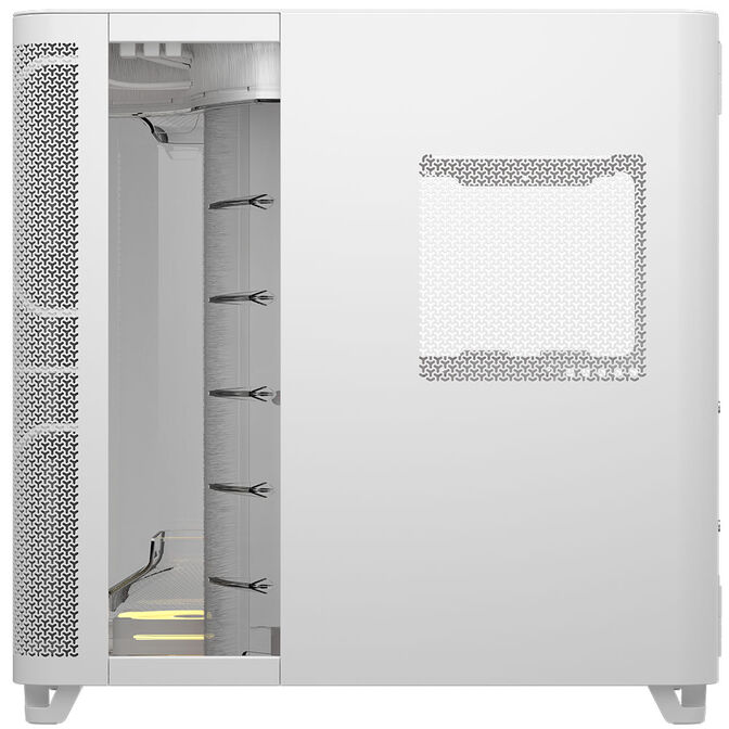 Corsair AIR 5400 LX-R LINK PC Case, Mid Tower, Tempered Glass, RGB - includes 3x 120mm Fans, white image number 4