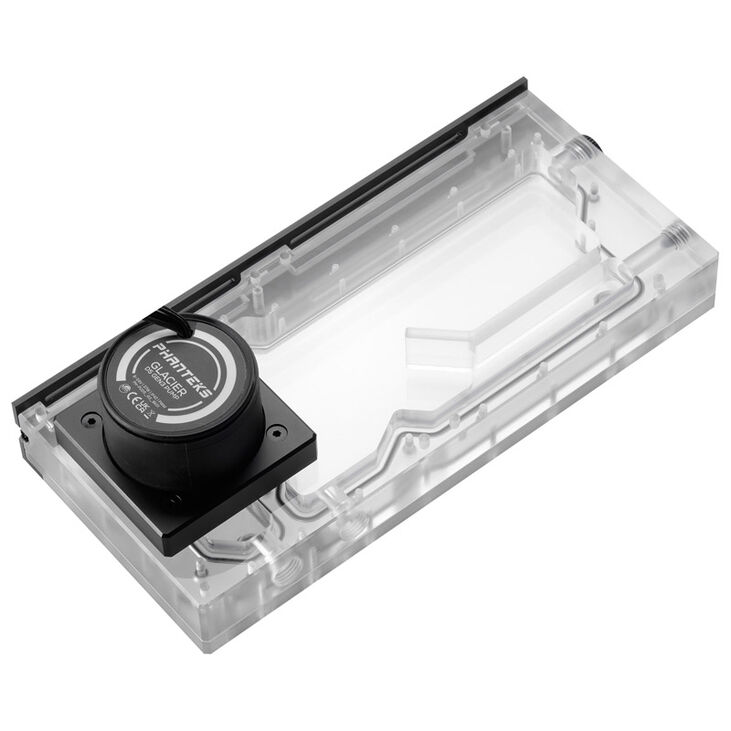 PHANTEKS R260C Reservoir - transparente Acryl-Backplate, D5, DRGB-LED - Schwarz image number 2