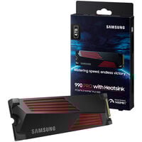 Samsung 990 PRO Series NVMe SSD, PCIe 4.0 M.2 Typ 2280, mit Kühlkörper - 4 TB