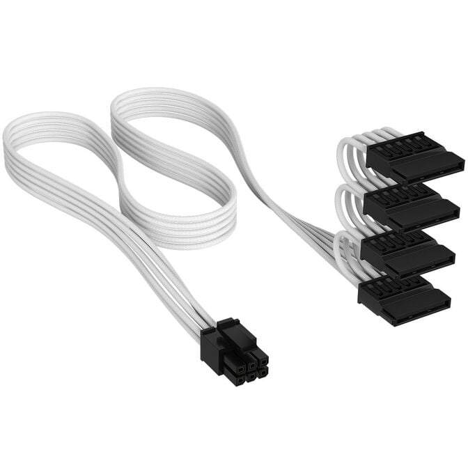 Corsair Cable Set, Type 4, DC Cable Pro Kit, individually sleeved - white image number 10