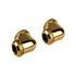 Corsair Hydro X Series XF Hardline Adapter 90 Degree 12mm OD to 12mm OD Hardtube - 2 Pack, gold image number null