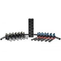 EK Water Blocks EK-Pro Quick Disconnect Manifold 2CPU 4GPU Distribution Set