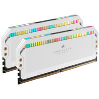 Corsair Dominator Platinum RGB DDR5-6200 RAM, CL36, XMP - 32 GB Dual-Kit, white