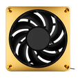 Alphacool Apex Stealth Metal Fan 120 mm, 2,000 RPM - gold image number null