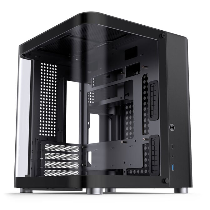 Jonsbo TK-1 2.0 Micro-ATX case, Tempered Glass - black image number 0