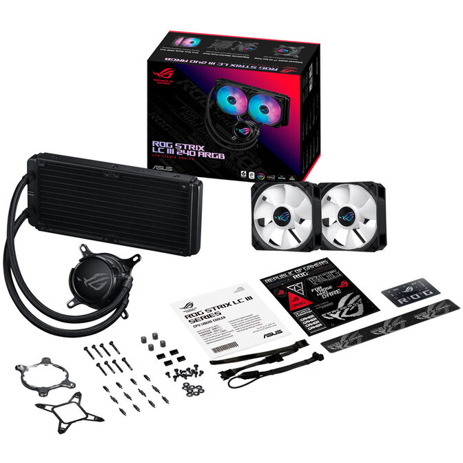 ASUS ROG STRIX LC III 240 ARGB AiO Wasserk&uuml;hlung - schwarz image number 8