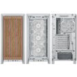 Corsair FRAME 4000D RS Wood PC Case, Mid Tower, E-ATX - Wood, white image number null