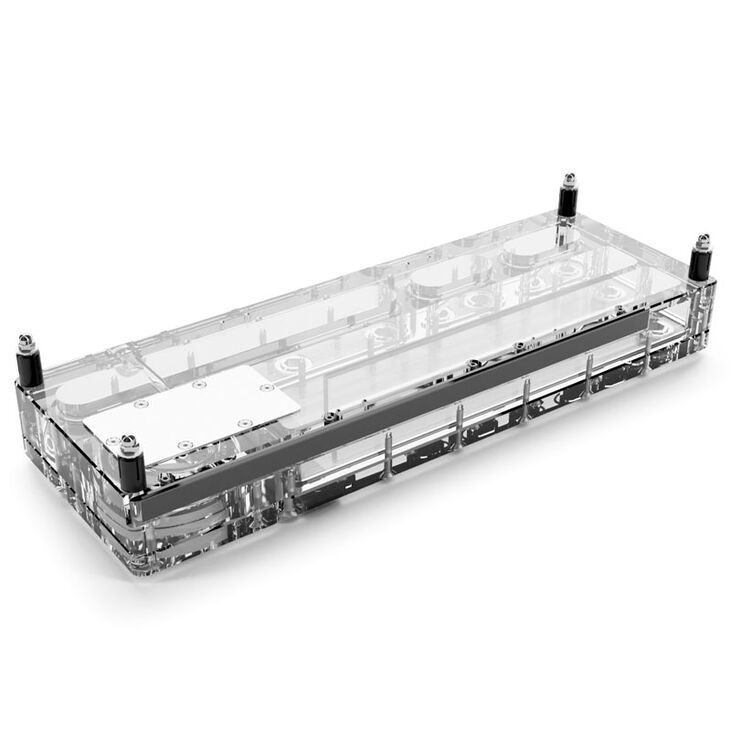 Alphacool Core Distro Plate 360 mm Right VPP/D5, ARGB - Acrylic image number 1