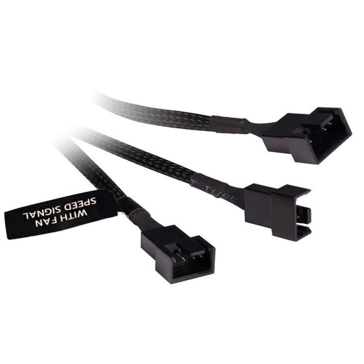 Alphacool Y-Splitter 4-Pin auf 3x 4-Pin PWM 60cm - schwarz image number 1