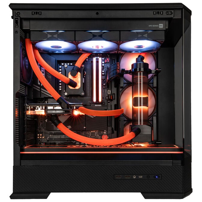 Gaming PC Configurator Chainsaw, AMD Ryzen 9 9800X3D, NVIDIA GeForce RTX 5070Ti - Custom Water Cooling image number 2