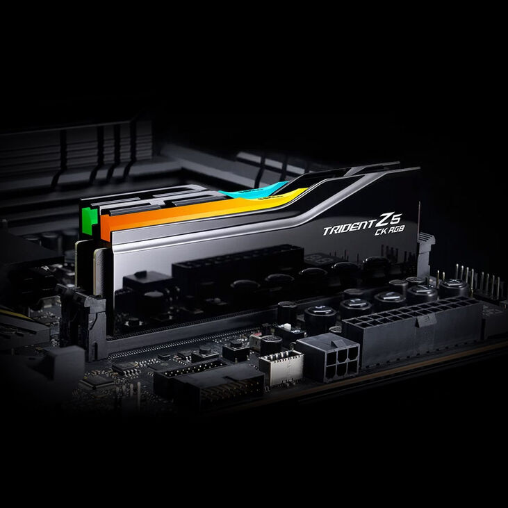 G.Skill Trident Z5 CK RGB DDR5-8400 RAM, CL40, XMP 3.0, CUDIMM - 48 GB Dual Kit, black image number 3