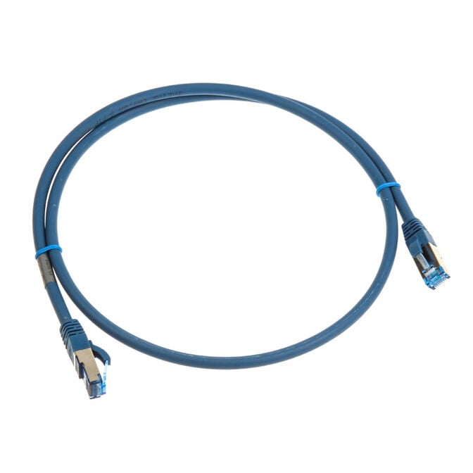 InLine Patch Cable Cat.6A, S/FTP (PiMf), 500MHz, blue - 1m image number 1