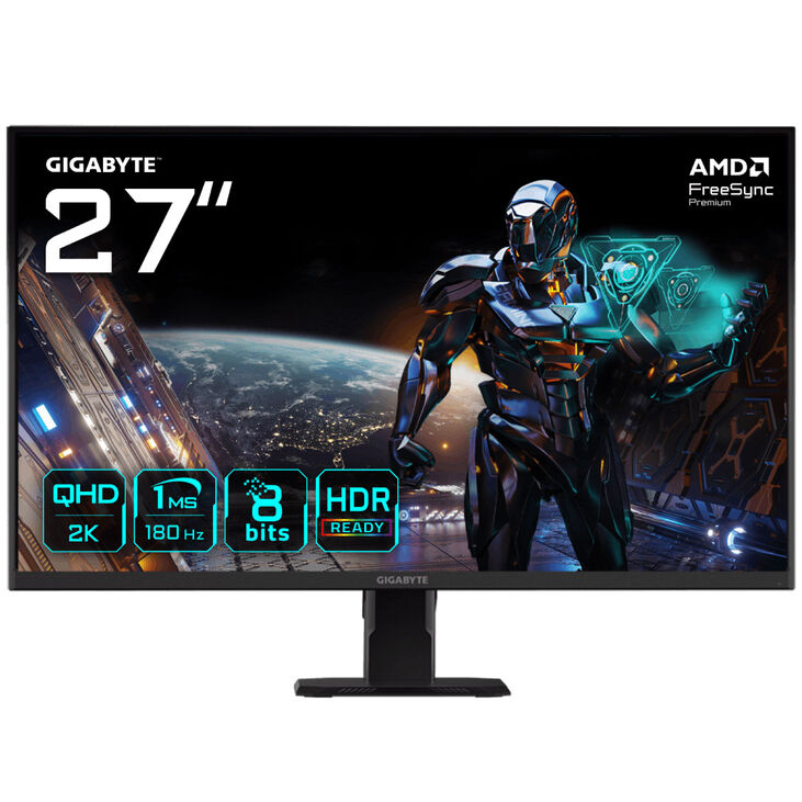 GIGABYTE GS27QA, 27-inch Gaming Monitor, 180Hz, IPS, FreeSync image number 1