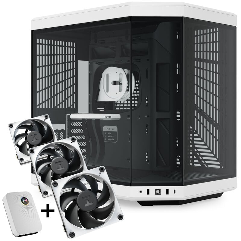 Hyte Y70 Midi Tower - Panda + FP12 3er Pack & NP50 Image