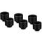 Thermal Grizzly DeltaMate Fitting, Messing, G1/4&rdquo;-Gewinde - schwarz, HT16, 6er-Pack