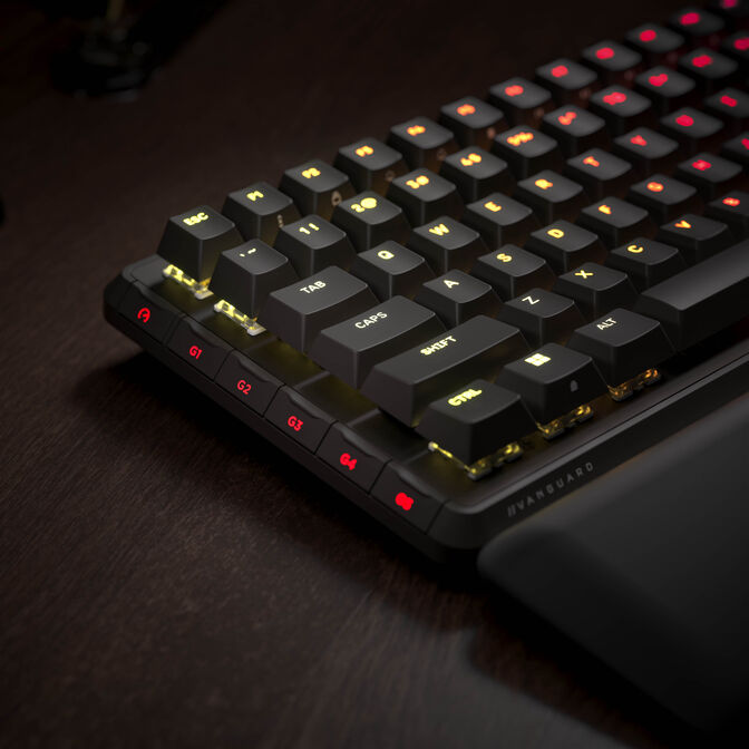 Corsair Vanguard 96 Wireless Gaming Keyboard, Mechanical, RGB, LCD Display, DE Layout - Black image number 13