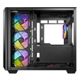 Antec C5 Computer Case, Mid-Tower, ATX, RGB, Tempered Glass - black image number null