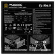 Lian Li RS Series 80 PLUS Gold power supply, ATX 3.1, modular - 1,000 watts, with RS Hub, black image number null