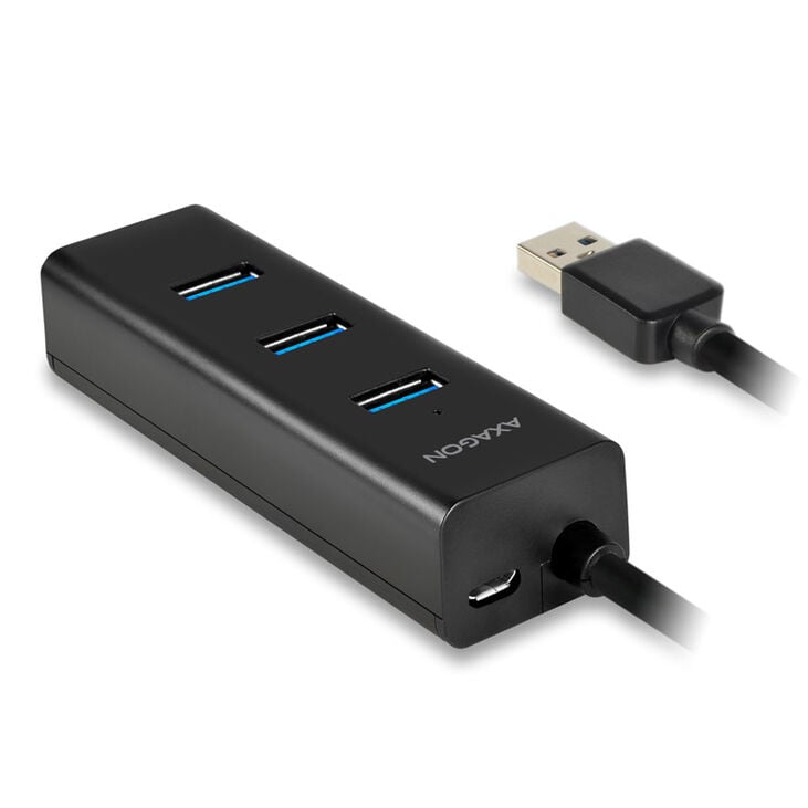 AXAGON HUE-S2BL USB-A-Hub, 4x USB 3.0, external power supply - 1.2 m image number 3