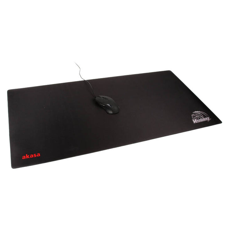 Akasa Mousepad XXL, 890 x 450 x 3mm - black image number 2