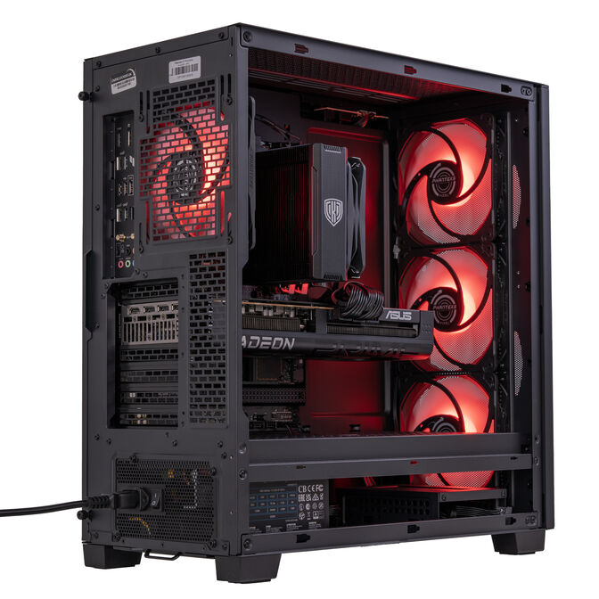 King Mod Systems Gaming PC Mach 5 Red, AMD Ryzen 5 7500X3D, RX 9070 XT - Prebuilt PC with Windows image number 9
