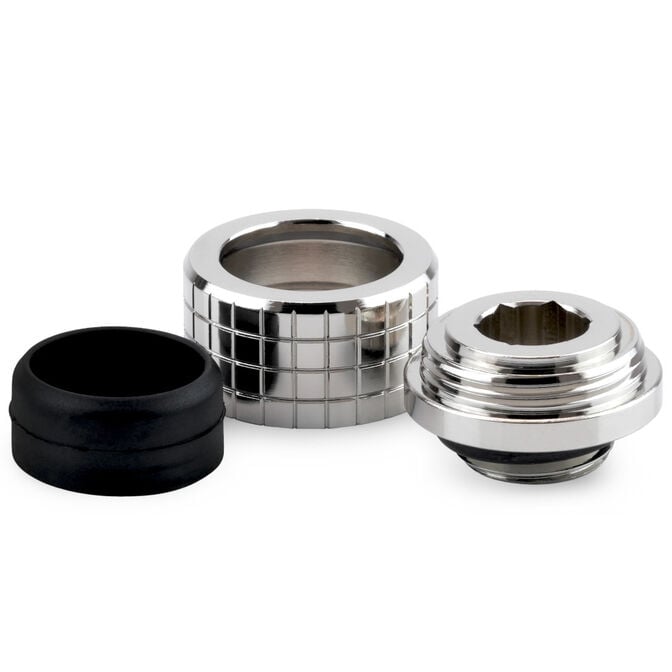 Thermal Grizzly DeltaMate Kompressions-Fitting, Messing - Gloss Nickel, HT14, 6er-Pack image number 2