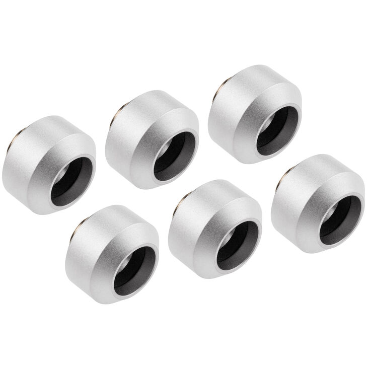 Optimus Hardtube Fittings, 14mm, 6er Pack mit Werkzeug - silber image number 0