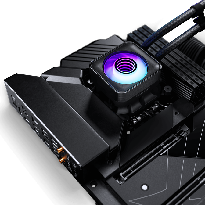 PHANTEKS Glacier One 420D30 X2 DRGB AiO Water Cooling - 420mm, Black image number 3