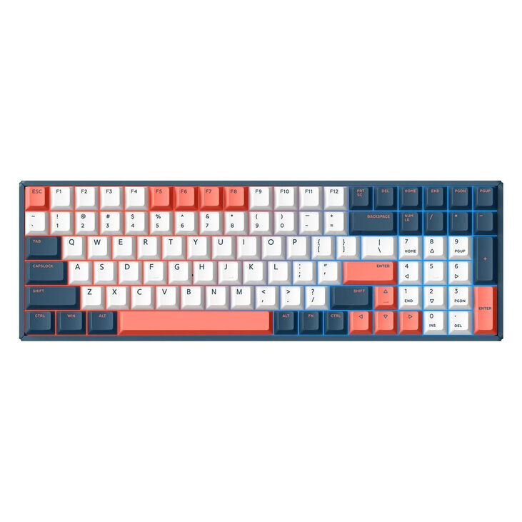 IQUNIX F97 Coral Sea Wireless Gaming Keyboard, RGB - MX-Silent-Red (US) image number 0