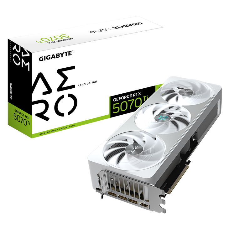 GIGABYTE GeForce RTX 5070 Ti Aero OC 16G, 16384 MB GDDR7 image number 0