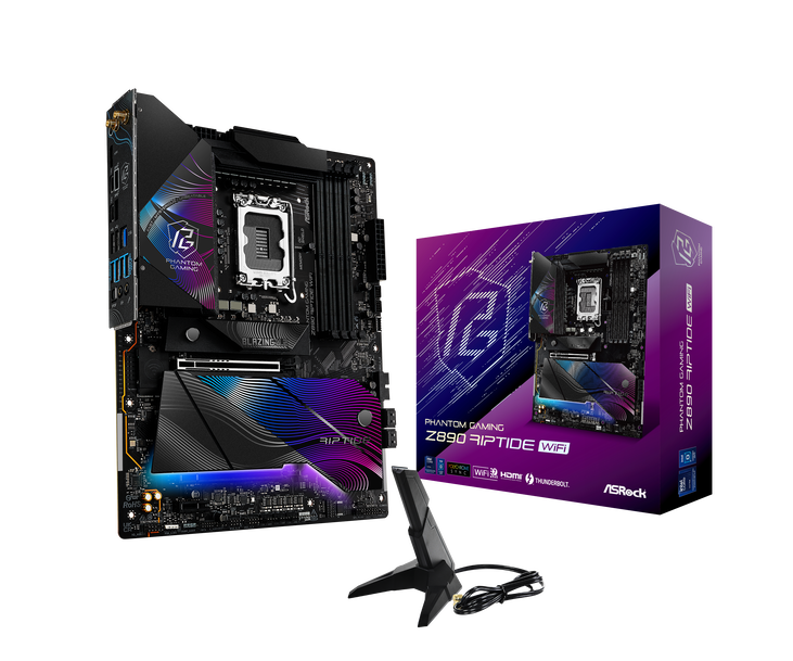 ASRock Z890 Riptide WiFi Mainboard, Sockel LGA 1851, Intel Z890, ATX, DDR5 image number 0