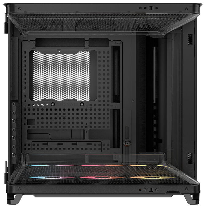 Corsair AIR 5400 RS-R ARGB PC Case, Mid Tower, Tempered Glass, RGB - includes 3x 120mm Fans, black image number 3