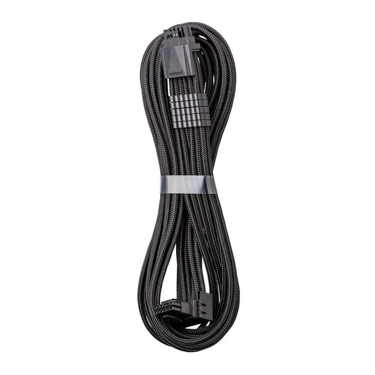 CableMod Universal Pro ModMesh 16-Pin to 16-Pin Cable, 90° Connector, Sleeved, StealthSense - Black, 60 cm, Var. A image number 0