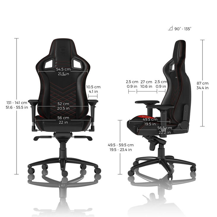 noblechairs EPIC Gaming Stuhl - schwarz/rot image number 2