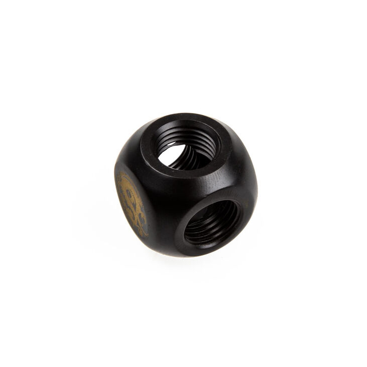 Bitspower Adapter T-Splitter 3x G1/4 Zoll IG - carbon schwarz image number 2