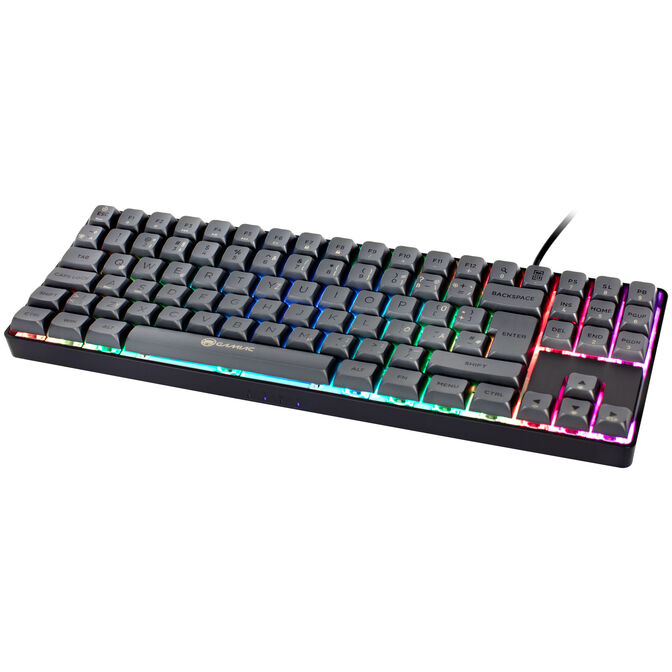 GAMIAC TKL90G Gaming Tastatur, Kailh Blue Switches, RGB - schwarz/grau image number 0