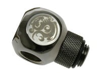 Bitspower Adapter Q-Splitter G1/4 Zoll AG auf 3x G1/4 Zoll IG - drehbar, schwarz glänzend