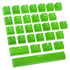 Ducky Rubber Keycap Set, 31 Tasten, Double-Shot, gummiert, für Backlight - grün image number null