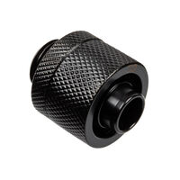 Alphacool Eiszapfen connector straight G1/4 inch female thread to 16/10mm - black